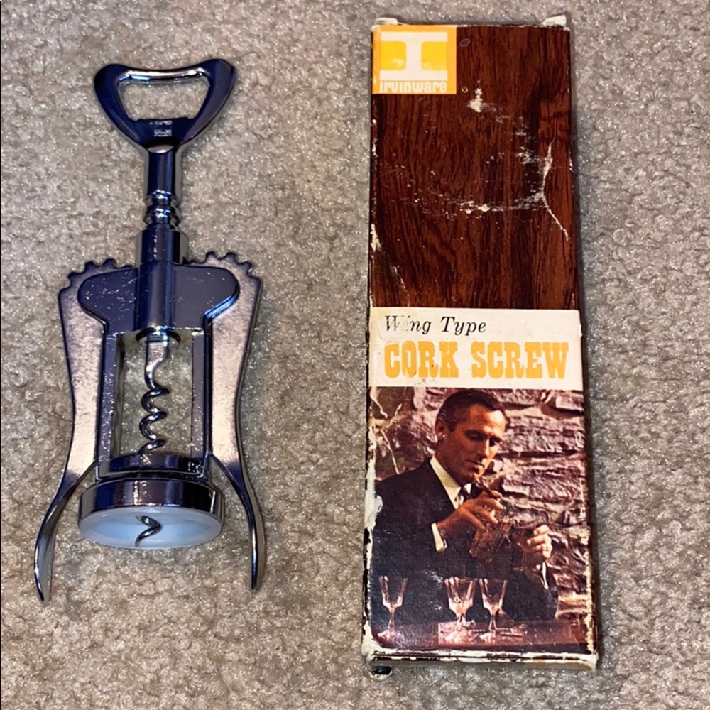 Vintage 1968 Irvinware Wine Cork Screw Made In USA